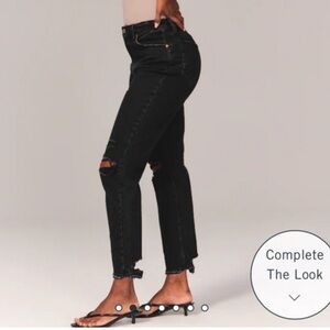 Abercrombie and Fitch Ultra high rise ankle straight curve love. Size 25.